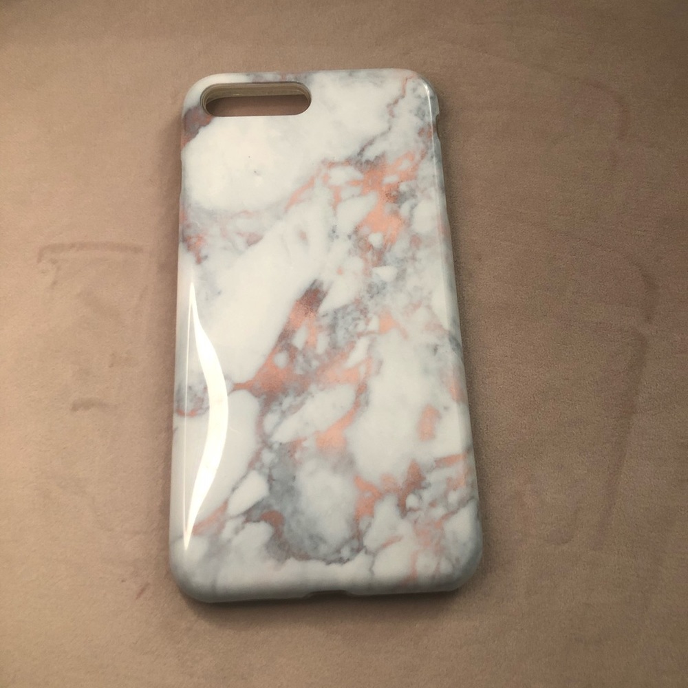 rose gold marble iphone 8 plus cas